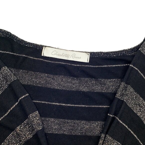 Charlotte Russe Black Top Size Medium  90s Vtg y2k - Picture 3 of 4